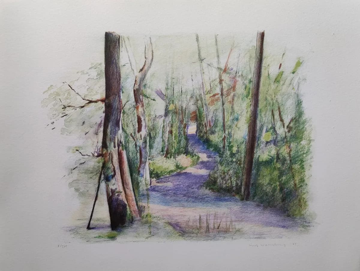 Landscape painting made in Provence.